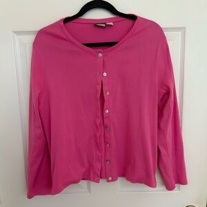 Caribbean Joe Vibrant Pink Button-Down Shirt